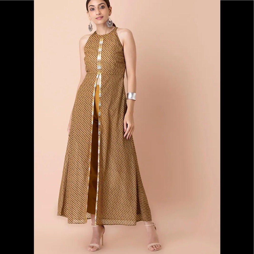 High neck split Kurta